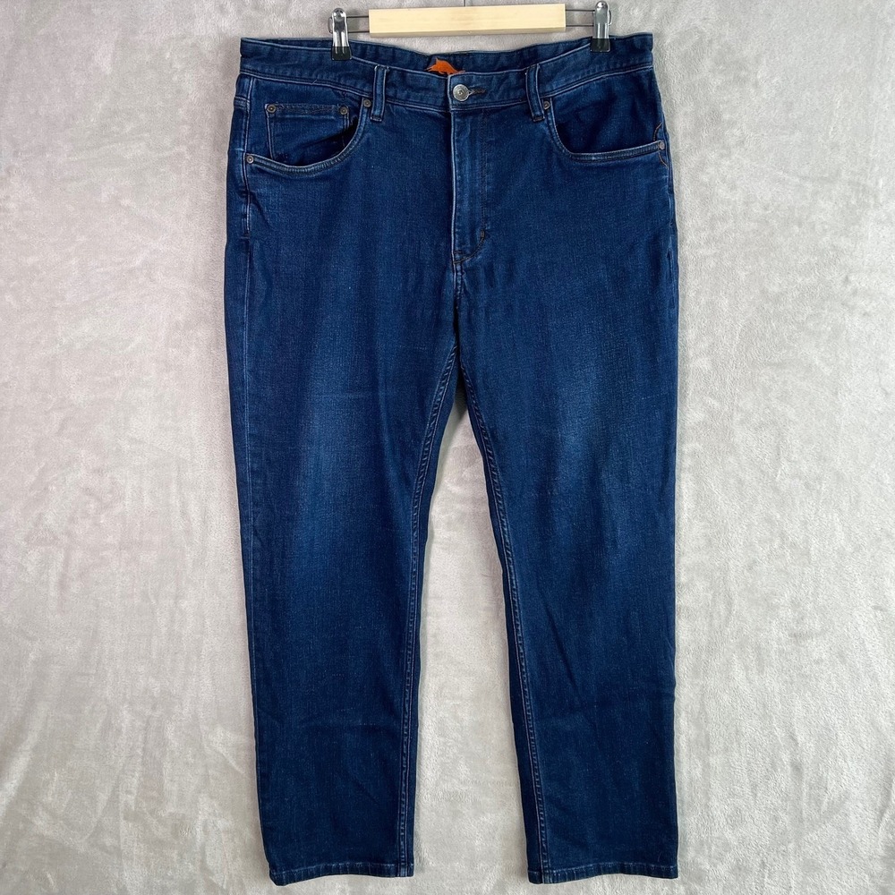 Tommy Bahama Jeans Mens 38x30 Blue Relaxed Fit‎ Denim Straight Leg Dark Wash